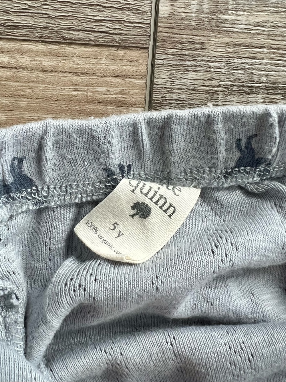 NWOT Kate Quinn Organic Cotton Pointelle Dog Print Set Size 5 - Picture 6 of 7